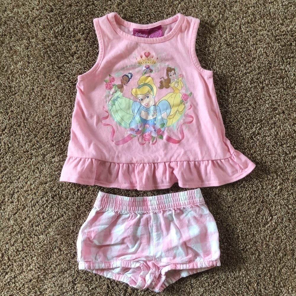 𝅺Disney Princess Tank Top And Matching Bloomers